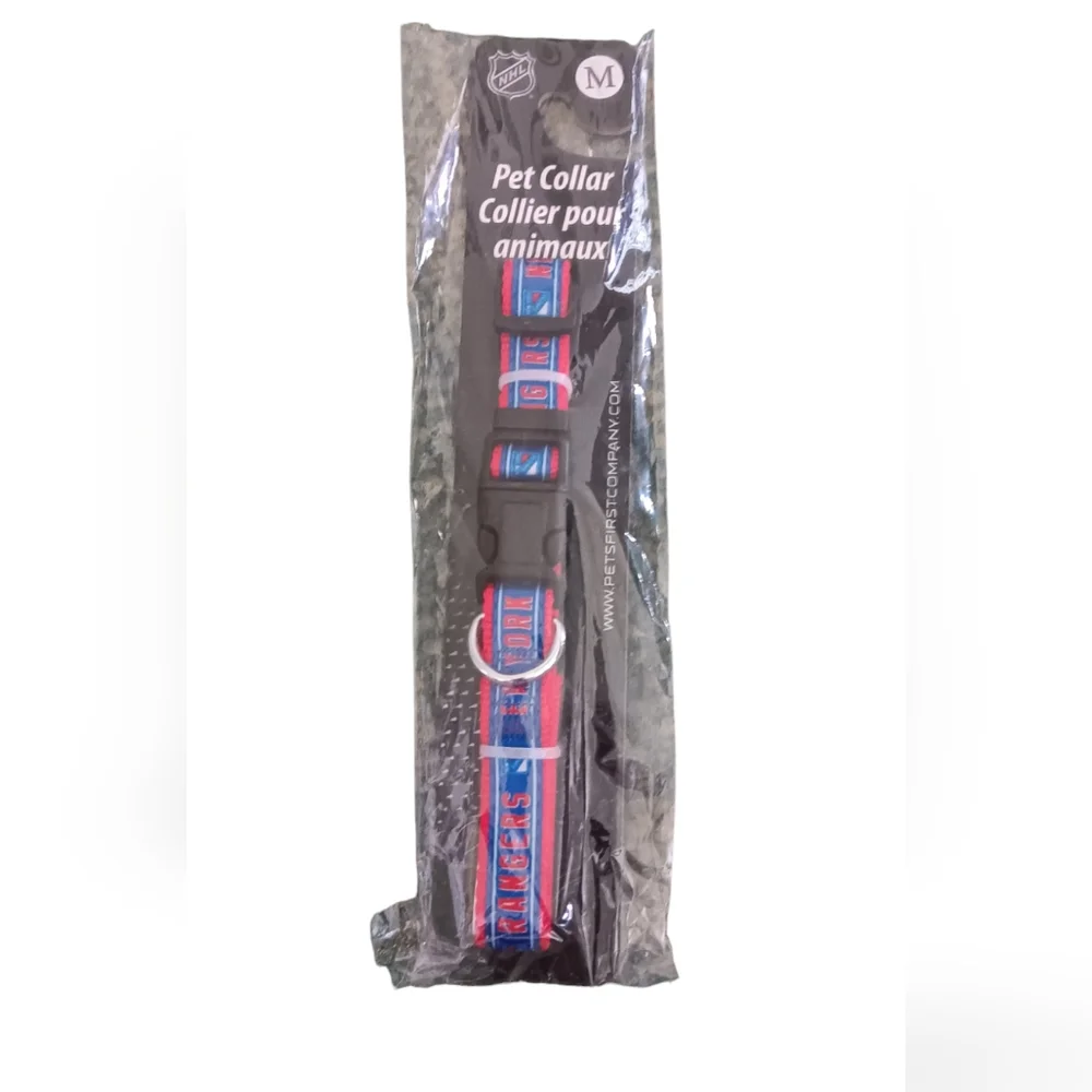 - NHL NEW YORK RANGERS PET COLLAR NWT